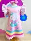 Vestido Encanto Trap&eacute;zio Gatinha