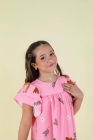 Vestido L&uacute;dico Rosa Cervo