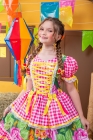 Vestido Junino Xadrez Maria Flor Verde (NA)
