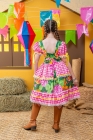 Vestido Junino Xadrez Maria Flor Verde (NA)
