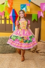 Vestido Junino Xadrez Maria Flor Verde (NA)