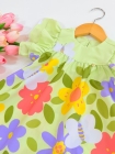 Vestido Baby com Calcinha - Verde Flores