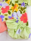 Vestido Baby com Calcinha - Verde Flores
