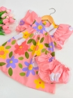 Vestido Baby com Calcinha - Rosa Flores