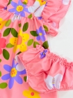 Vestido Baby com Calcinha - Rosa Flores