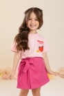 Conjunto Short Saia Pink Berry