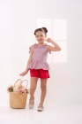 Conjunto Eva Listras Vermelho