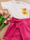 Conjunto Short Saia Sweet Tulipa