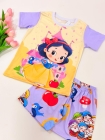 Pijama Manga Curta Princess