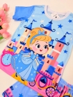 Pijama Manga Curta Princess