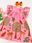Vestido Lúdico Rosa Cervo
