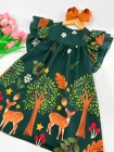 Vestido L&uacute;dico Verde Cervo