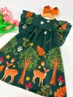 Vestido L&uacute;dico Verde Cervo
