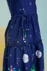 Vestido Midi Azul Marinho