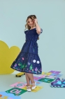 Vestido Midi Azul Marinho
