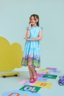 Vestido Midi Azul Claro