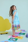 Vestido Midi Azul Claro