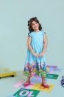 Vestido Midi Azul Claro