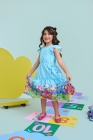 Vestido Midi Azul Claro