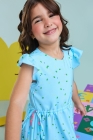 Vestido Midi Azul Claro