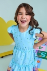 Vestido Midi Azul Claro