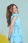 Vestido Midi Azul Claro