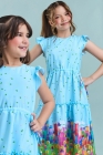 Vestido Midi Azul Claro