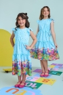 Vestido Midi Azul Claro