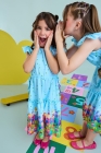 Vestido Midi Azul Claro