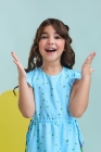 Vestido Midi Azul Claro