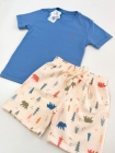  Conjunto Azul Moletom Estampa (Premium)