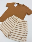 Conjunto Listras Marrom (Premium)