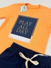 Conjunto Laranja Play Moletom (Premium)