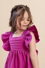 Vestido LUXO Nathaly Fucsia (Premium)