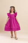 Vestido LUXO Nathaly Fucsia (Premium)