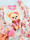 Conjunto Encanto Ursinha Rosa Moletom