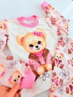 Conjunto Encanto Ursinha Rosa Moletom