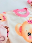 Conjunto Encanto Ursinha Rosa Moletom