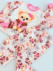 Conjunto Encanto Ursinha Rosa Moletom