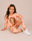 Conjunto Encanto Leoa Rosa Moletom