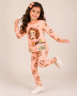 Conjunto Encanto Leoa Rosa Moletom