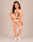 Conjunto Encanto Leoa Rosa Moletom