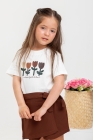 Conjunto Short Saia Marrom Tulipa 