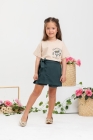 Conjunto Short Saia Verde Florescer 