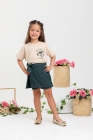 Conjunto Short Saia Verde Florescer 