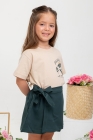 Conjunto Short Saia Verde Florescer 