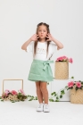 Conjunto Short Saia Verde Jardim 