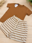 Conjunto Listras Marrom (Premium)