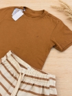 Conjunto Listras Marrom (Premium)