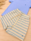 Conjunto Listras Azul Beb&ecirc; (Premium)